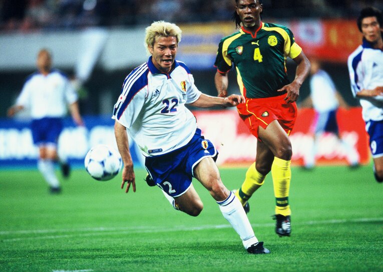 2001年コンフェデレーション杯カメルーン戦　©Kazuaki Nishiyama