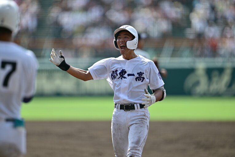 甲子園ではショートを守った関東一の市川歩 ©Hideki Sugiyama