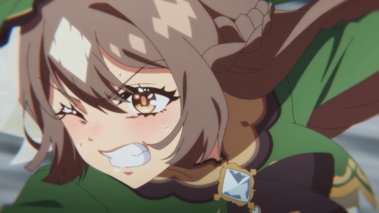 サトノダイヤモンド、最後の力を振り絞って最終直線へ　©2023 アニメ「ウマ娘 プリティーダービー Season 3」製作委員会