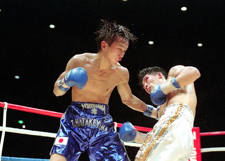 ボクシング史に残る壮絶な殴り合いとなった畑山隆則との世界戦　©Koh Tanaka