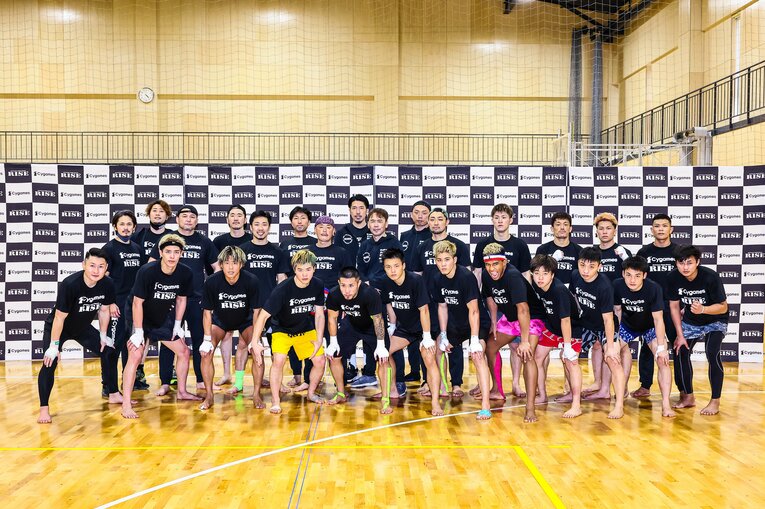 那須川天心のほかにも、RISEで活躍する多くの選手が合宿に参加した　©Susumu Nagao