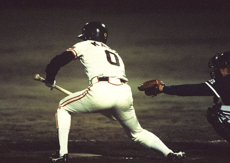 犠打世界一の記録を持つ川相　©Naoya Sanuki