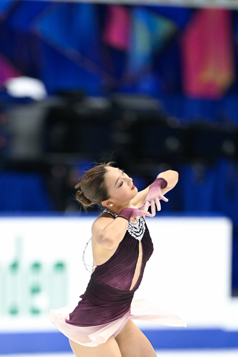 NHK杯で圧巻の演技を見せ、優勝を果たした坂本花織　©Asami Enomoto