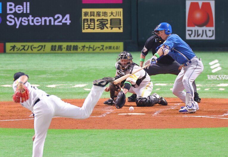 2022年開幕戦での内野安打が首位打者にもつながったと語る松本剛　©︎SANKEI SHIMBUN