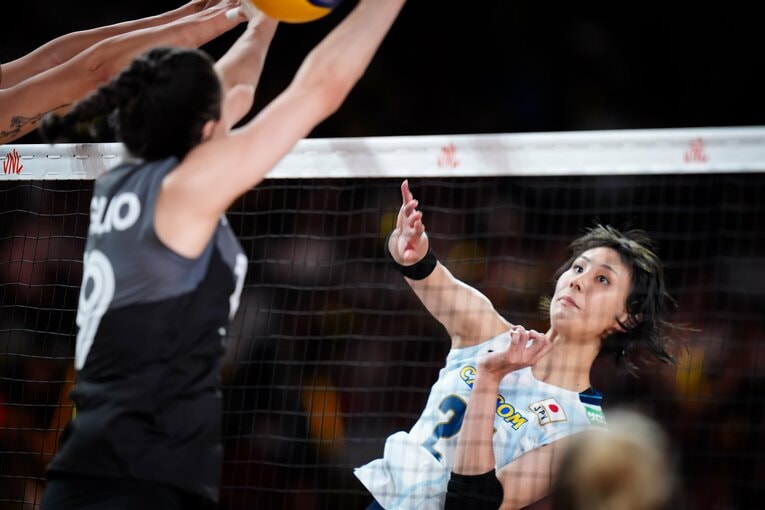 和田由紀子（VNLカナダ戦）©︎Volleyball World