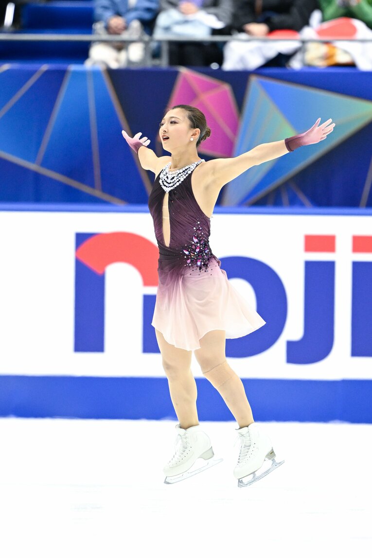 NHK杯で圧巻の演技を見せ、優勝を果たした坂本花織　©Asami Enomoto