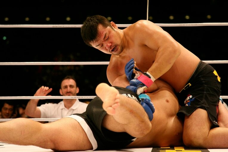 格闘家時代の吉田 ©Toshiya Kondo