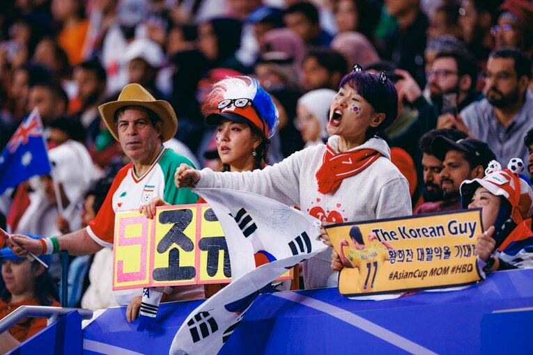 韓国人サポーター　©︎Kiichi Matsumoto
