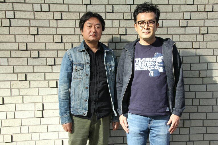 ゲームデザイナーの麻野一哉さん、ゲームプロデューサーの田村寛人さん