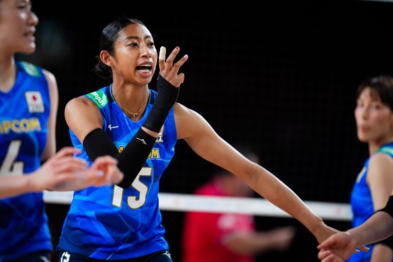 宮部藍梨（VNLセルビア戦）©︎Volleyball World