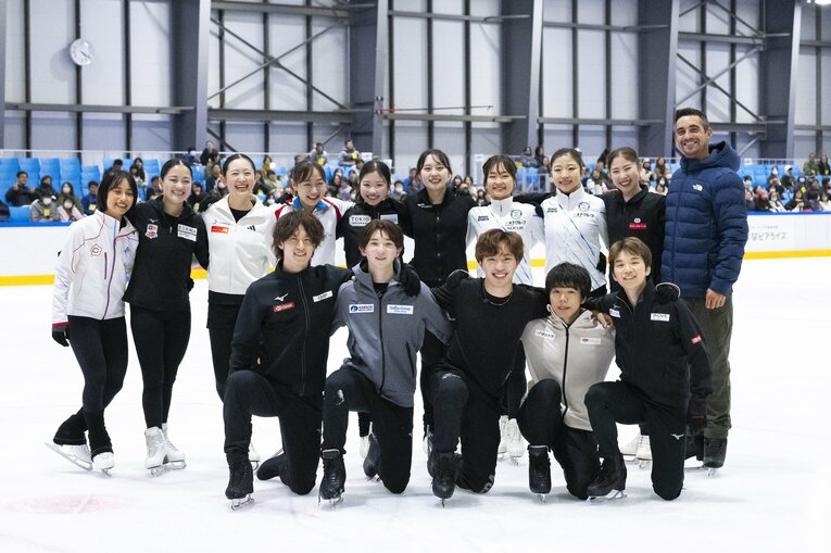 今季よりシニアに参戦するフィギュアジュニア世界王者の中田璃士（17歳）。関西アイスアリーナでの全日本強化合宿にて