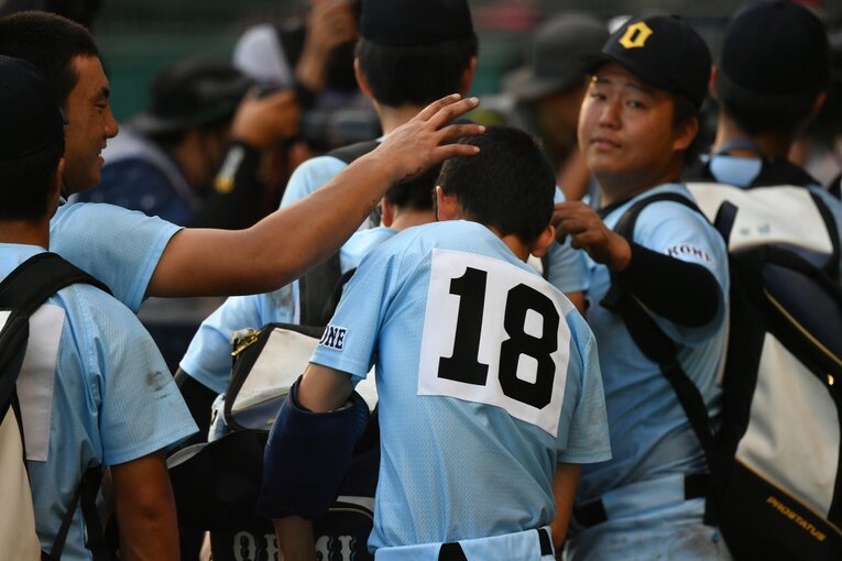 近江・林優樹（2年）2018年夏の甲子園・準々決勝 近江vs金足農業　©︎Hideki Sugiyama