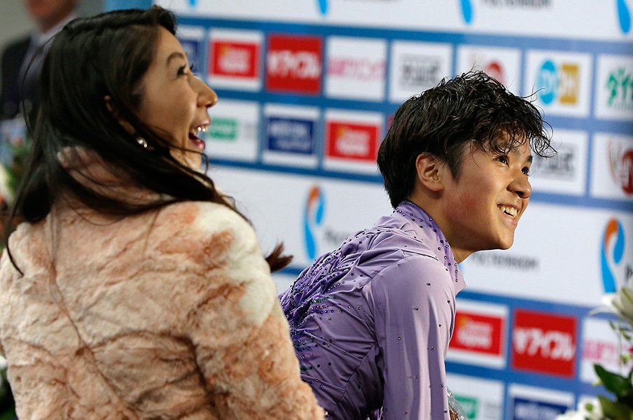 SP自己ベスト更新の宇野昌磨。世界王者に迫る内容でファイナル決定!<Number Web> photograph by AFLO