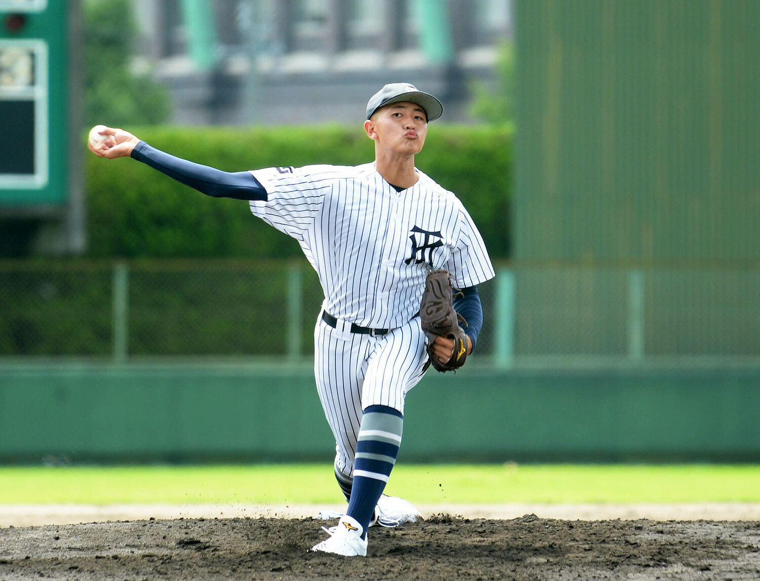 日本ハム4位指名の安西叶翔投手（常葉大菊川高・186cm86kg・右投右打）　©AFLO