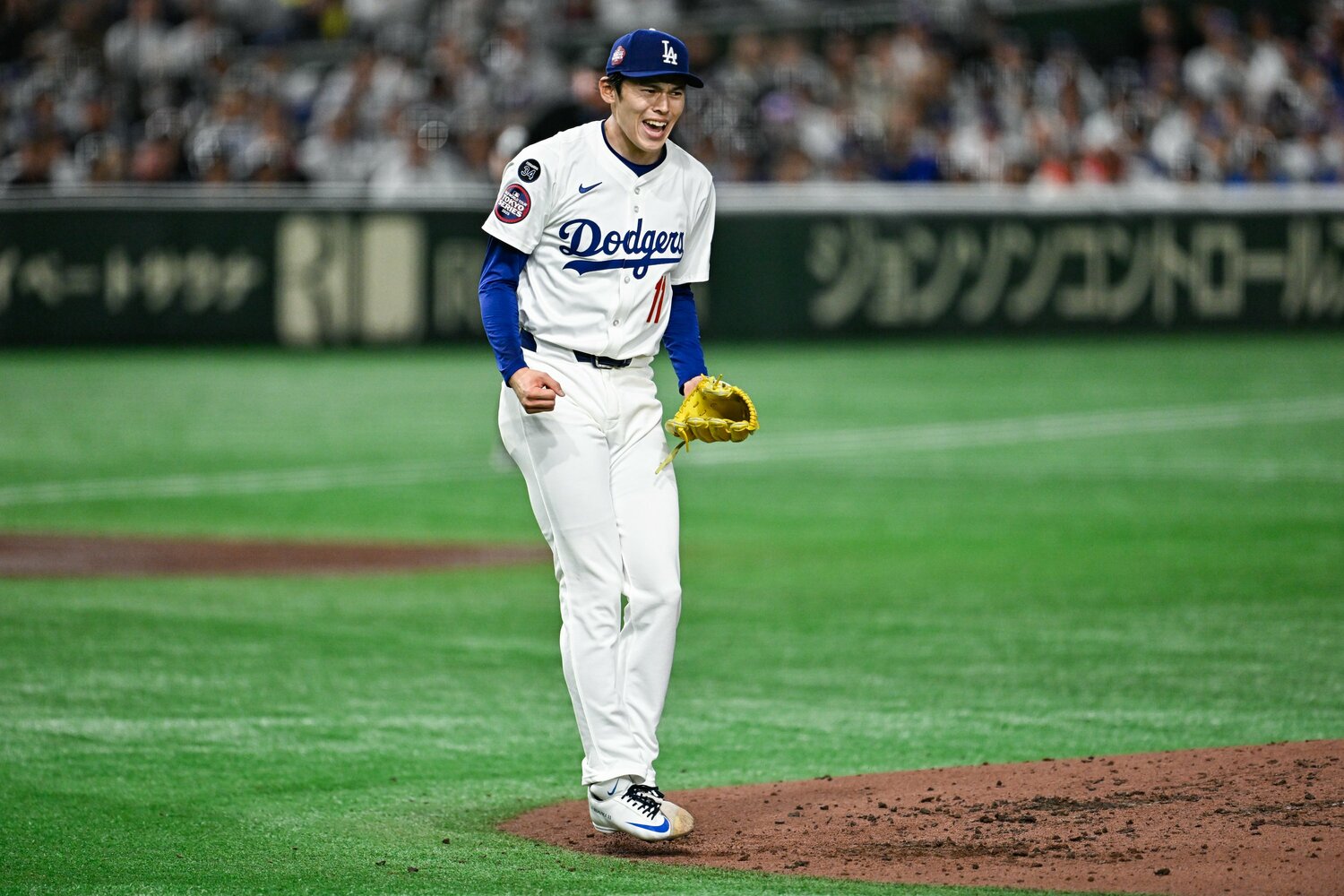 3回、満塁のピンチを何とか1失点でしのいだ佐々木朗希の表情　©Nanae Suzuki