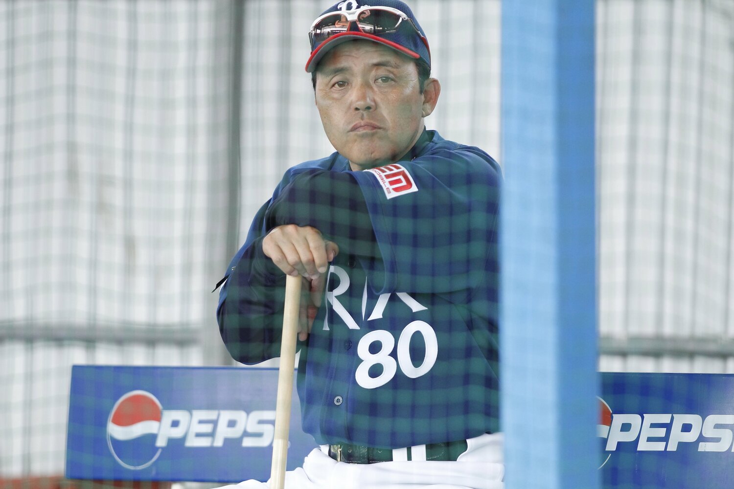 オリックス時代の岡田監督　©Tamon Matsuzono