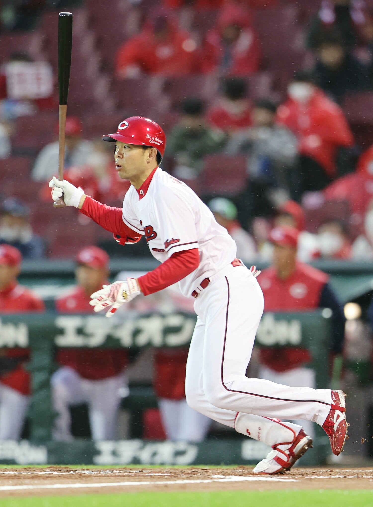 好調をキープしている秋山　©JIJI PRESS