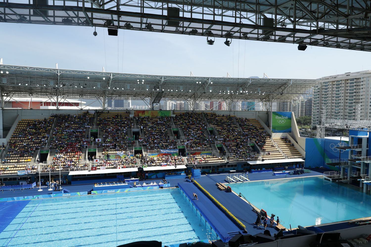 リオ五輪の競泳会場©NaokiOgura/JMPA