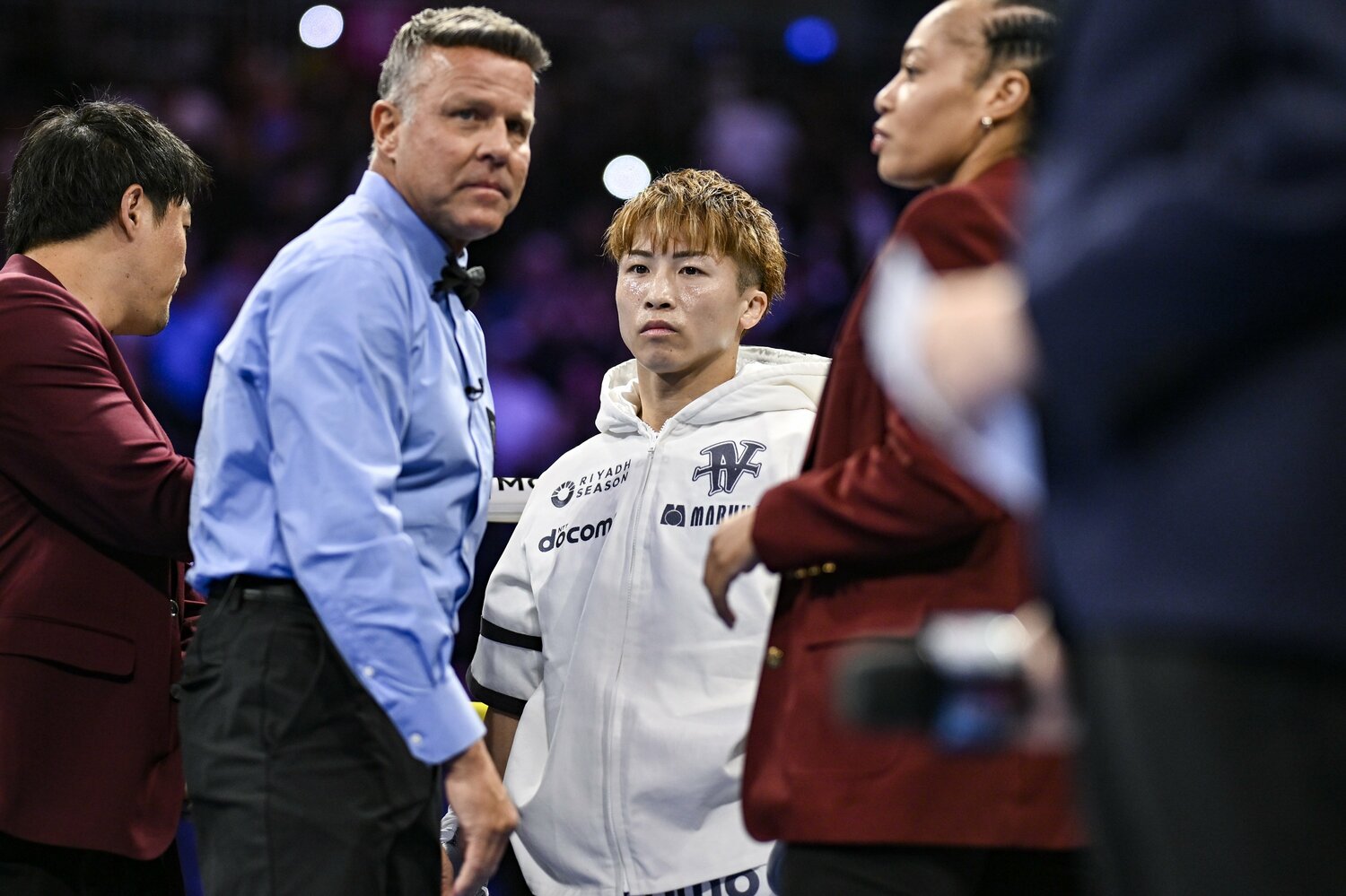 ゴングが鳴る直前の井上尚弥の様子。運よくリングサイドで撮影することができた ©Hiroaki Finito Yamaguchi