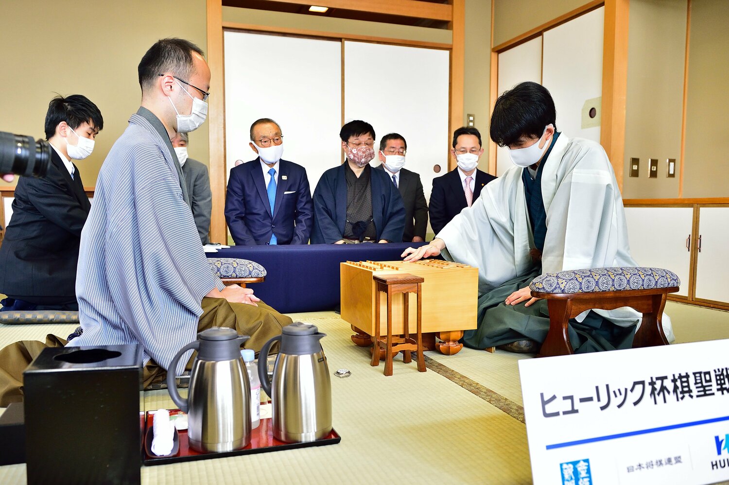 2021年の棋聖戦第2局　©日本将棋連盟