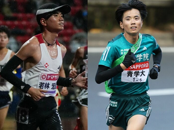 青学大“若の神”若林宏樹が日本選手権でラストラン…2周遅れもスタンドからは拍手「競技以上の熱意で業務に取り組みたい」引退後は保険営業マンに<Number Web> photograph by (L)Satoshi Wada、(R)JMPA