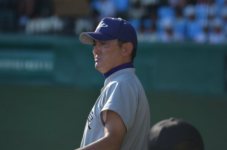 大谷翔平、菊池雄星らを輩出した花巻東高校の佐々木洋監督。息子の麟太郎はスタンフォード大に在学中だ ／ photograph by Hideki Sugiyama