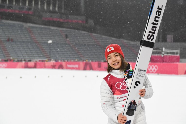 【高梨沙羅の軌跡】2018年、平昌五輪（右にスワイプすると写真は続きます）　©Asami Enomoto/JMPA