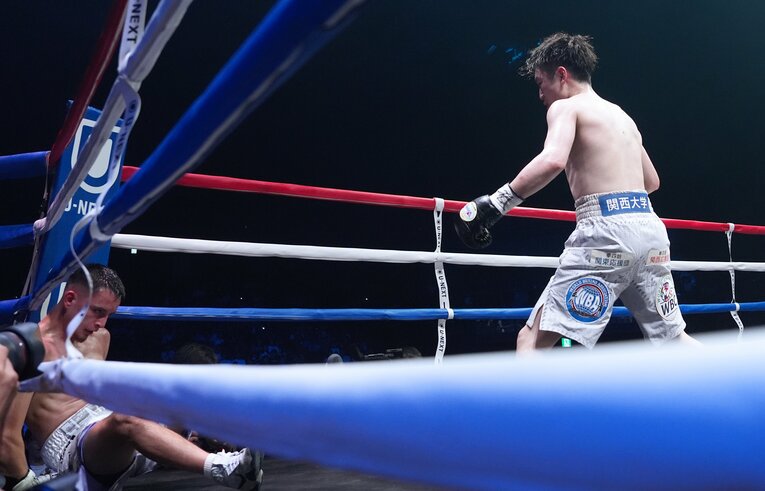 先にダウンを奪ったことが仇になったとグレイ記者は分析する　©︎Naoki Fukuda