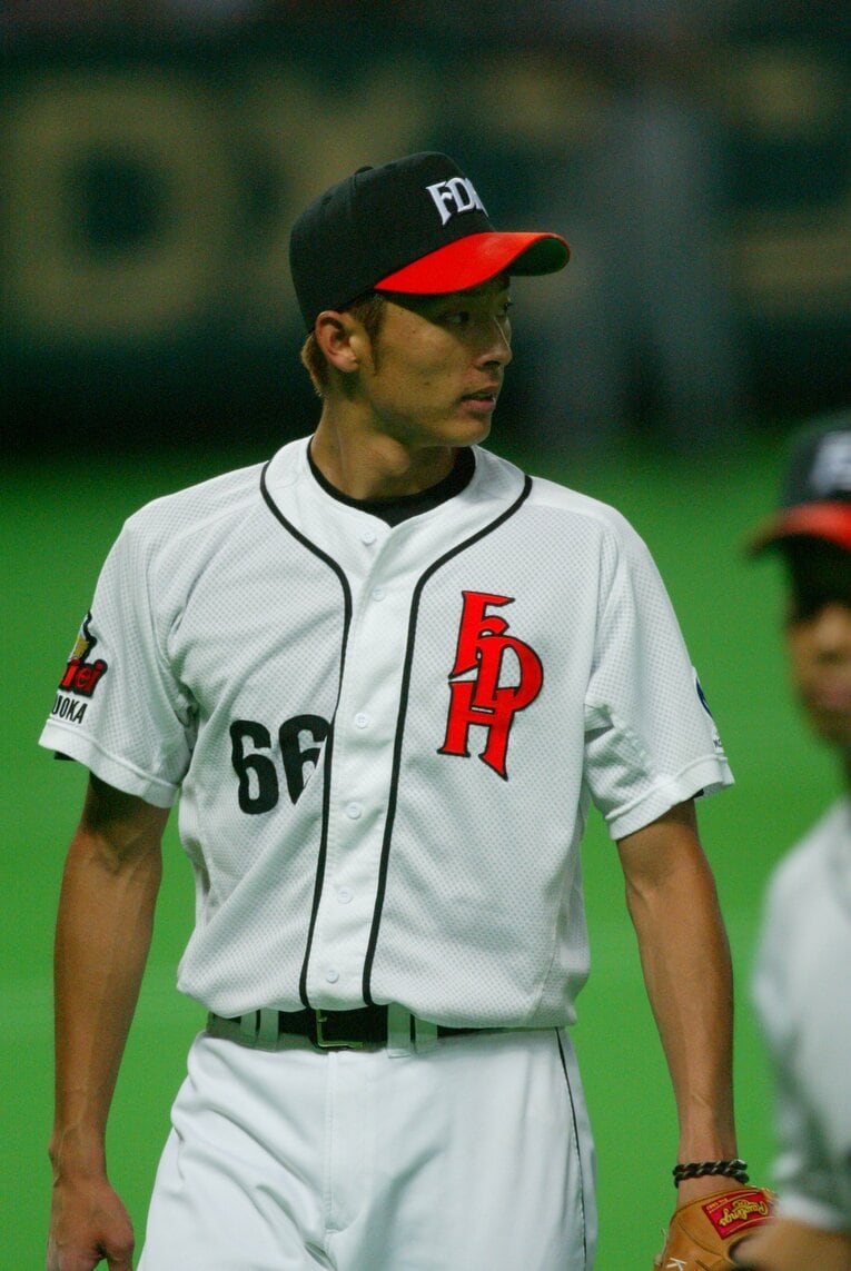 現役（ダイエー）時代の斉藤和巳　©BUNGEISHUNJU