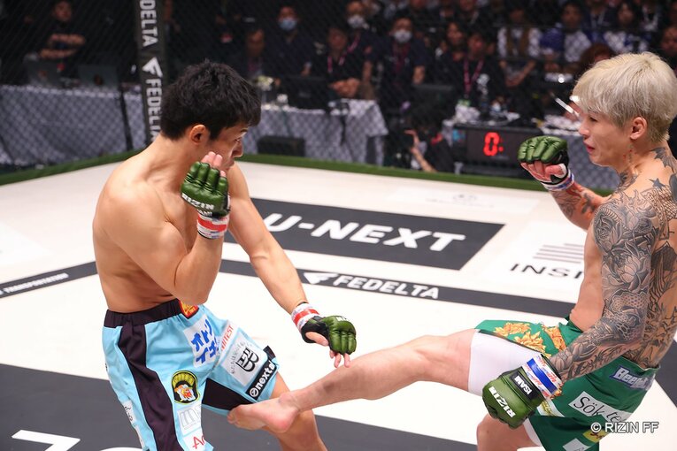 『RIZIN LANDMARK 5』斎藤裕vs平本蓮　©RIZIN FF