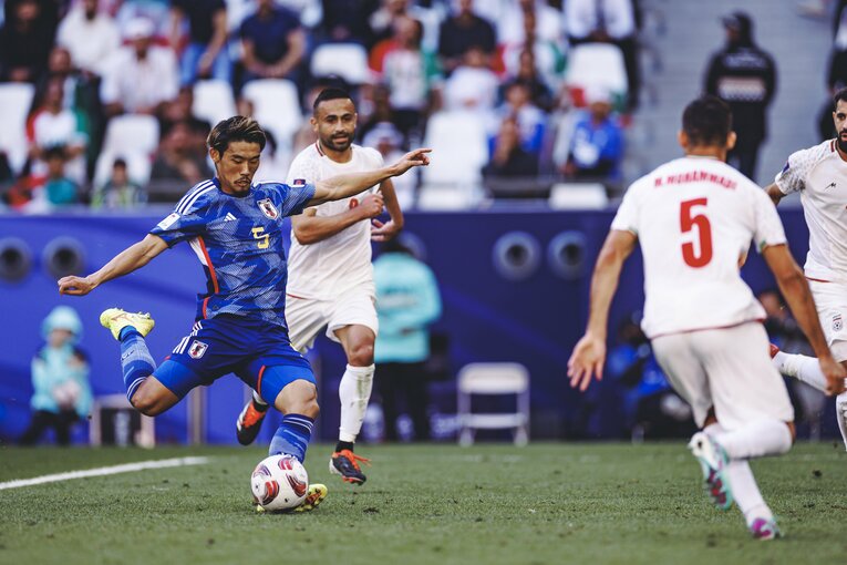 イラン戦、守田英正の先制ゴール（1枚目／全4枚）©Kiichi Matsumoto