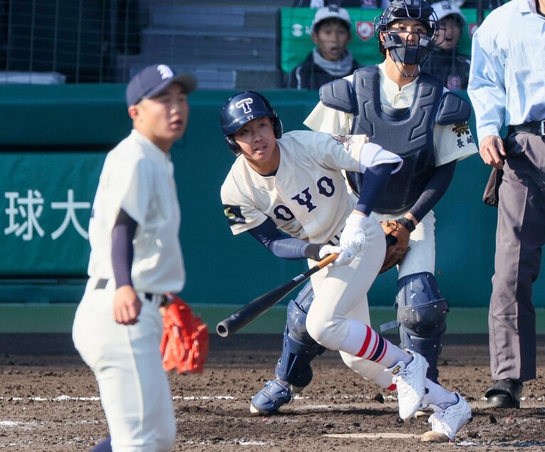 【名前が挙がった…3人目】アメリカら海外代表が衝撃…高畑知季（東洋大姫路）　©JIJI PRESS