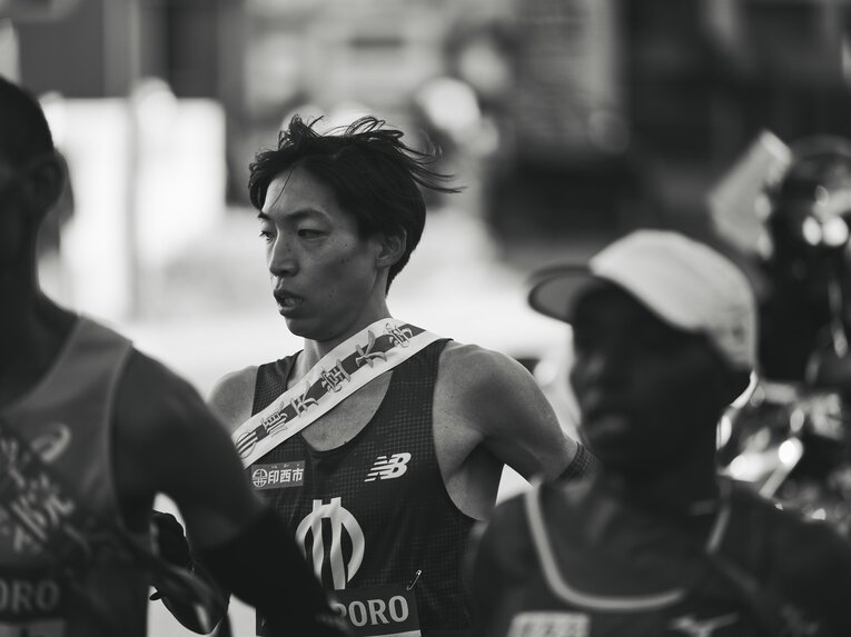 今年の箱根駅伝でエース区間の2区を走った順天堂大の三浦　©︎Yuki Suenaga