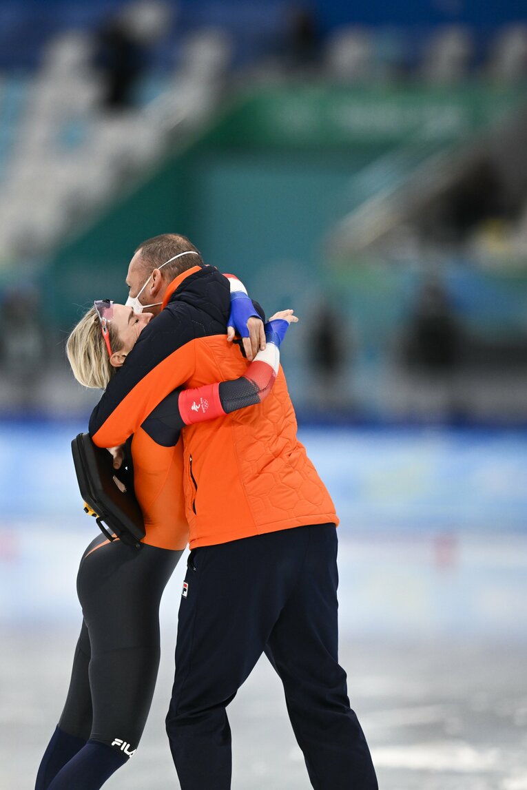 五輪新で金メダル獲得のイレーネ・スハウテン（オランダ）©Enomoto Asami／JMPA