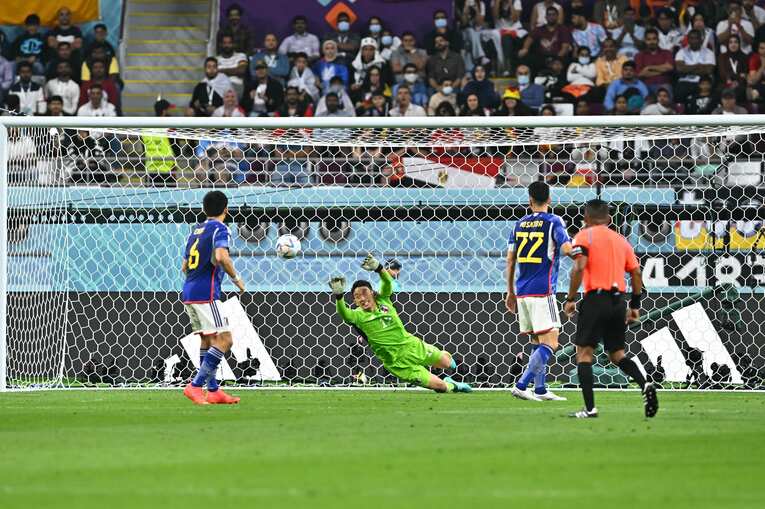 権田修一がスーパーセーブを連発したカタールW杯のドイツ戦　©Takuya Kaneko/JMPA