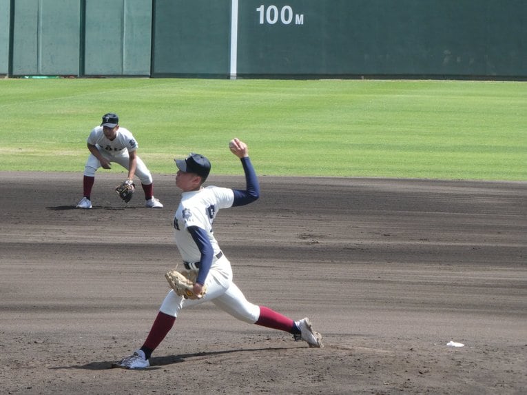 西谷監督の期待も大きい188センチ右腕の川原嗣貴投手（2年）©︎Noriko Yonemushi