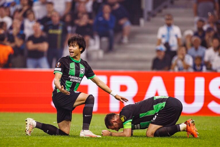 ブライトンでの三笘薫　©Kiichi Matsumoto