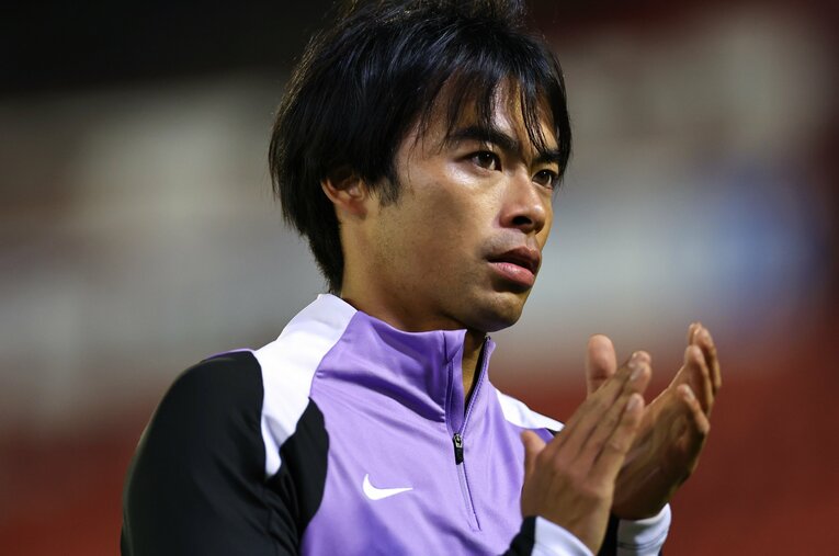 9月27日のチェルシー戦から1カ月半、欠場が続く三笘薫（28歳） ／ photograph by Getty Images