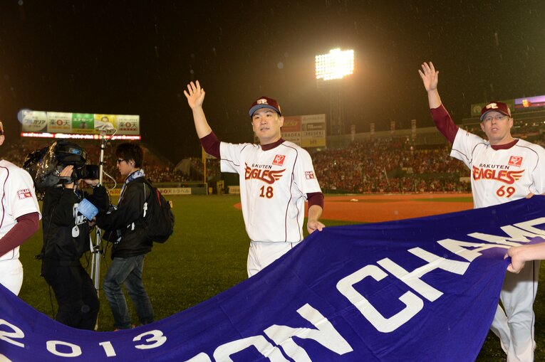 2013年、無双のシーズンを送り楽天を日本一に導いた田中　©Naoya Sanuki