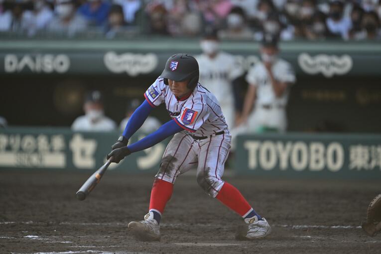 下関のバッティング©Hideki Sugiyama