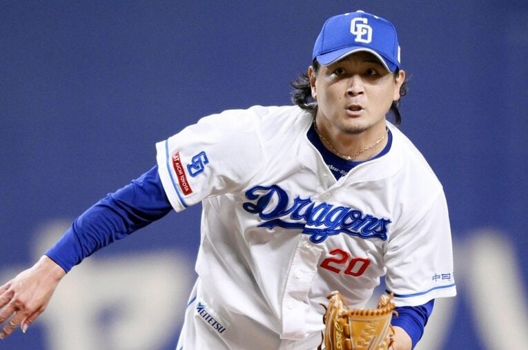 西武、ロッテ、楽天を経て2023年シーズンから中日でプレーする涌井秀章（38歳） ／ photograph by KYODO