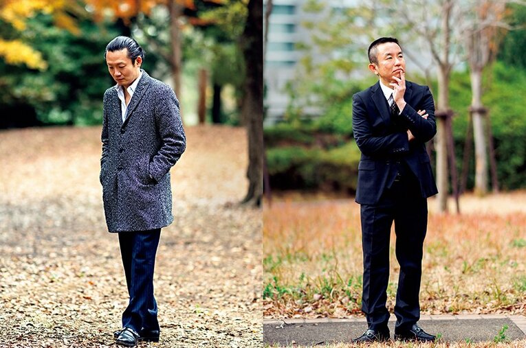 2011年3月11日、屋敷伸之九段（右）と松尾歩八段はA級昇格をかけて順位戦に臨んだ ／ photograph by Kazufumi Shimoyashiki