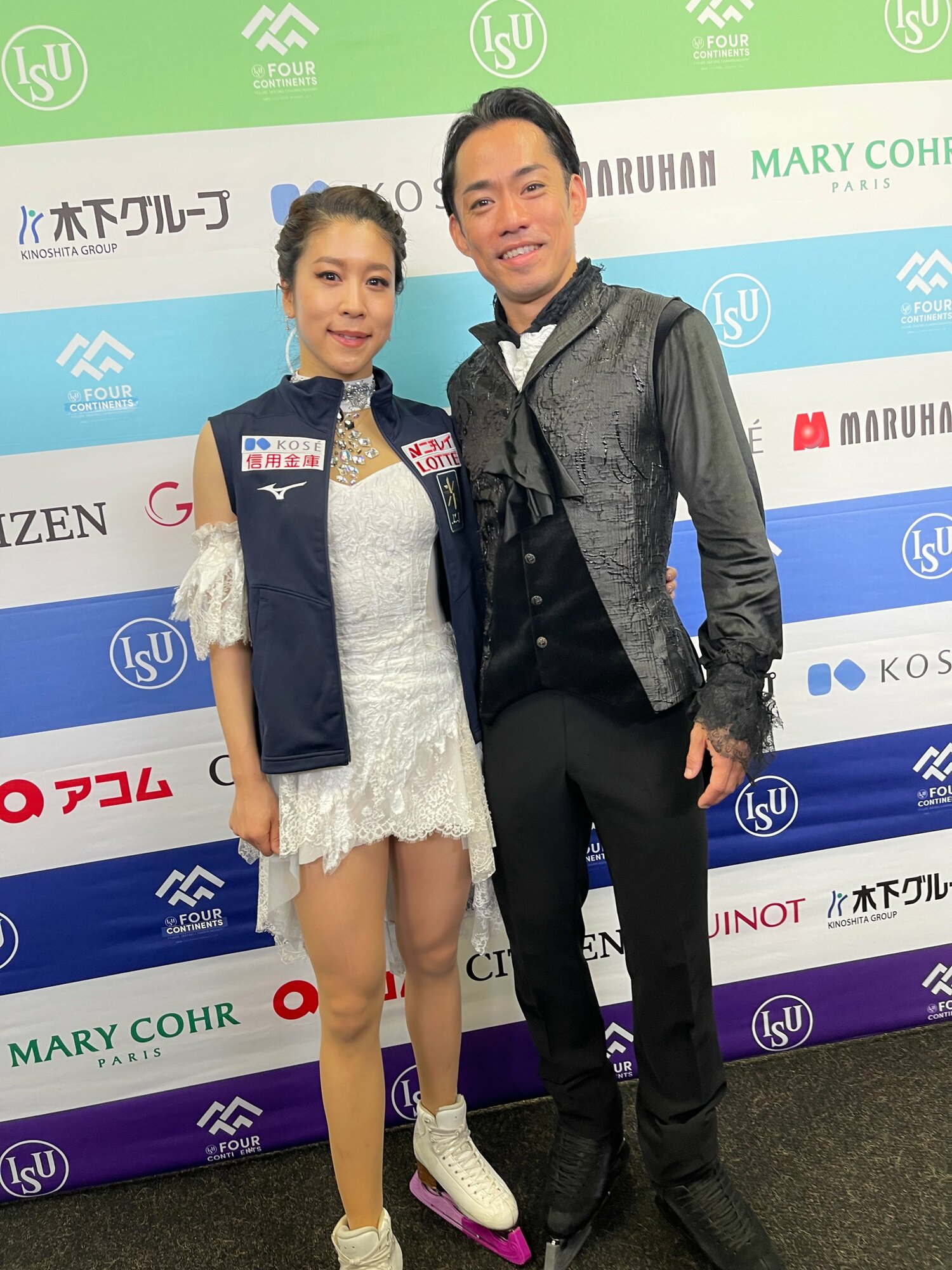 今年の四大陸選手権を9位で終えた村元・高橋組。手ごたえを感じつつ、世界選手権へ向かう ©Akiko Tamura