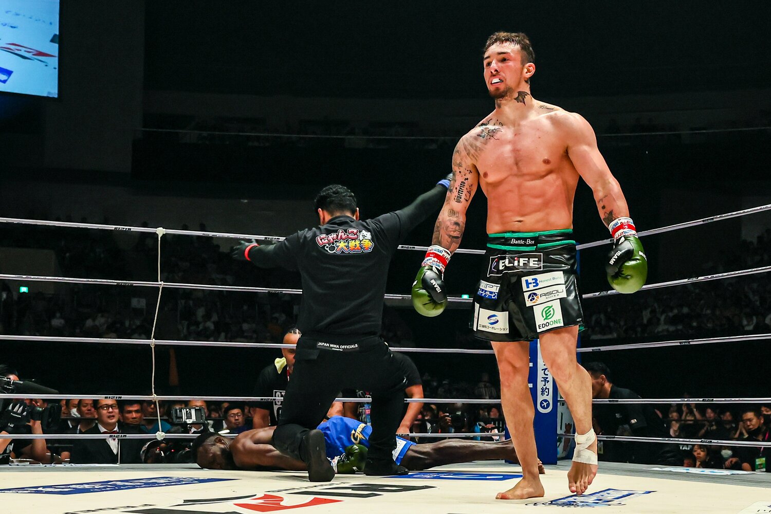 木村の鮮烈なKOはノーコンテストに書き換えられた　©RIZIN FF Susumu Nagao