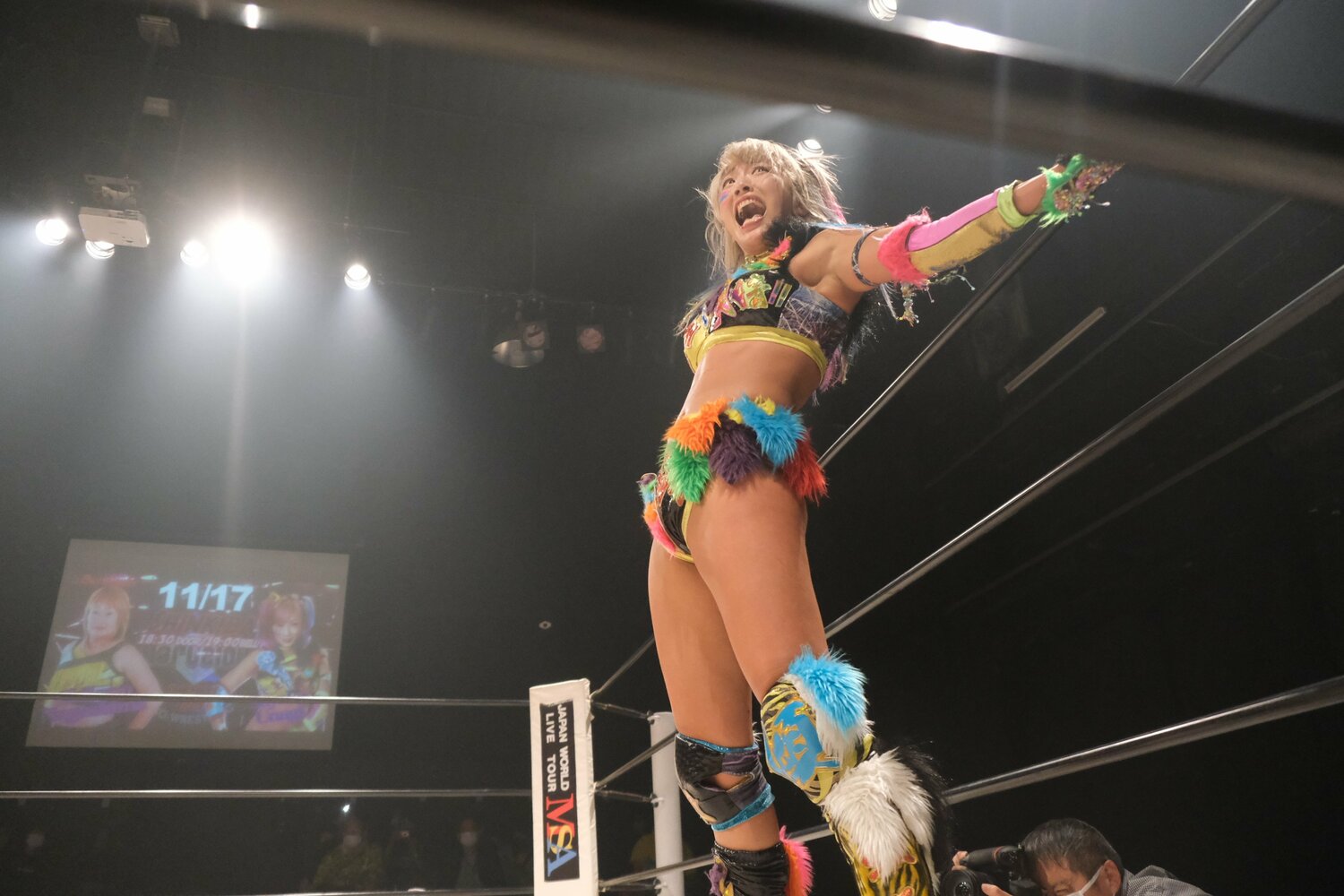 他団体のリングでも、存在感を発揮するウナギ