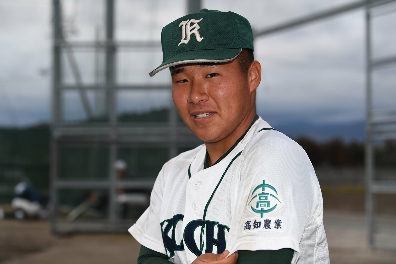 2年生捕手の山本滉壬朗（こうざぶろう）。兄は新入部員0人の翌年に入部した5人のうちの1人 ©Kota Inoue