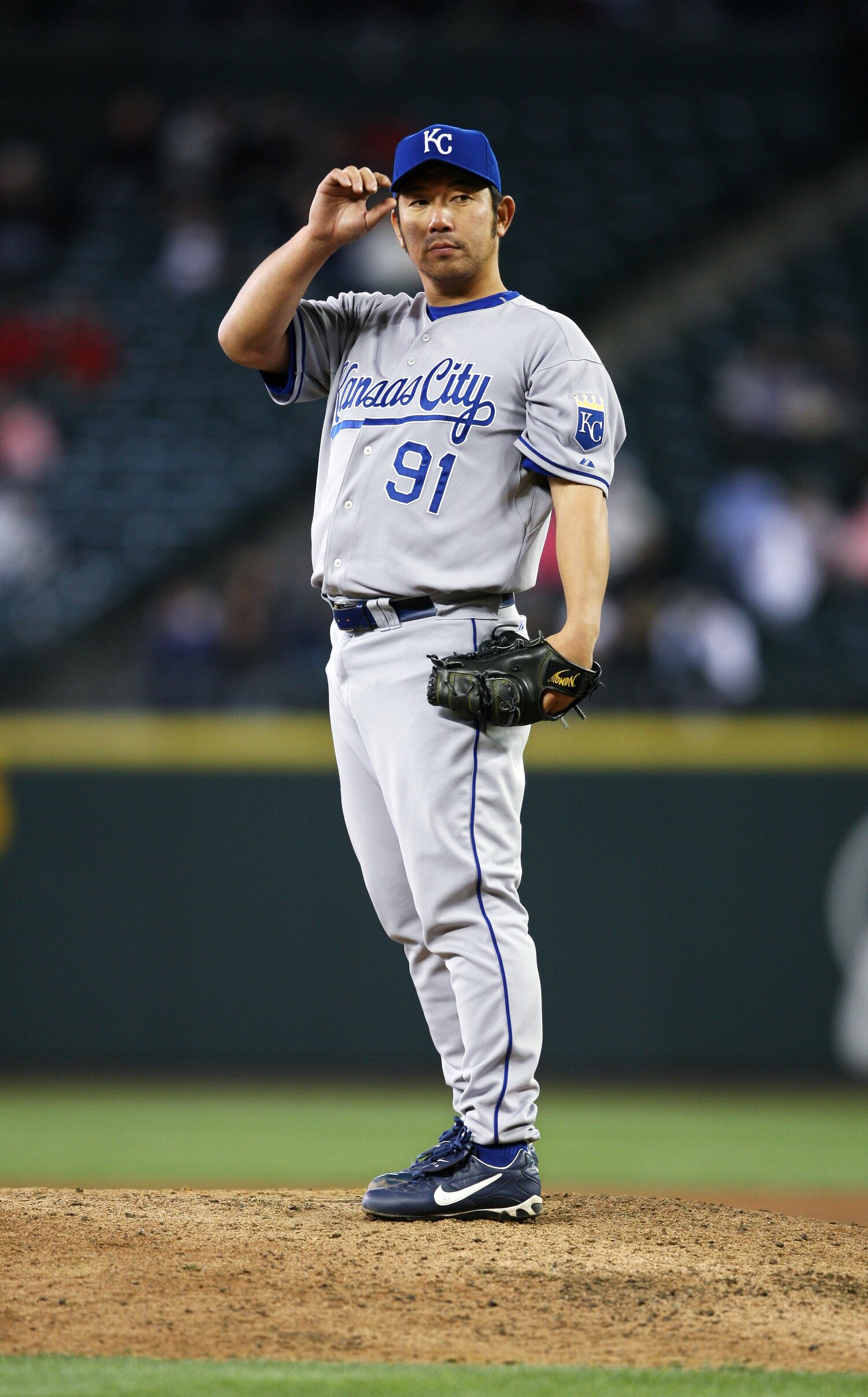 ロイヤルズ時代の野茂 ©JIJI PRESS