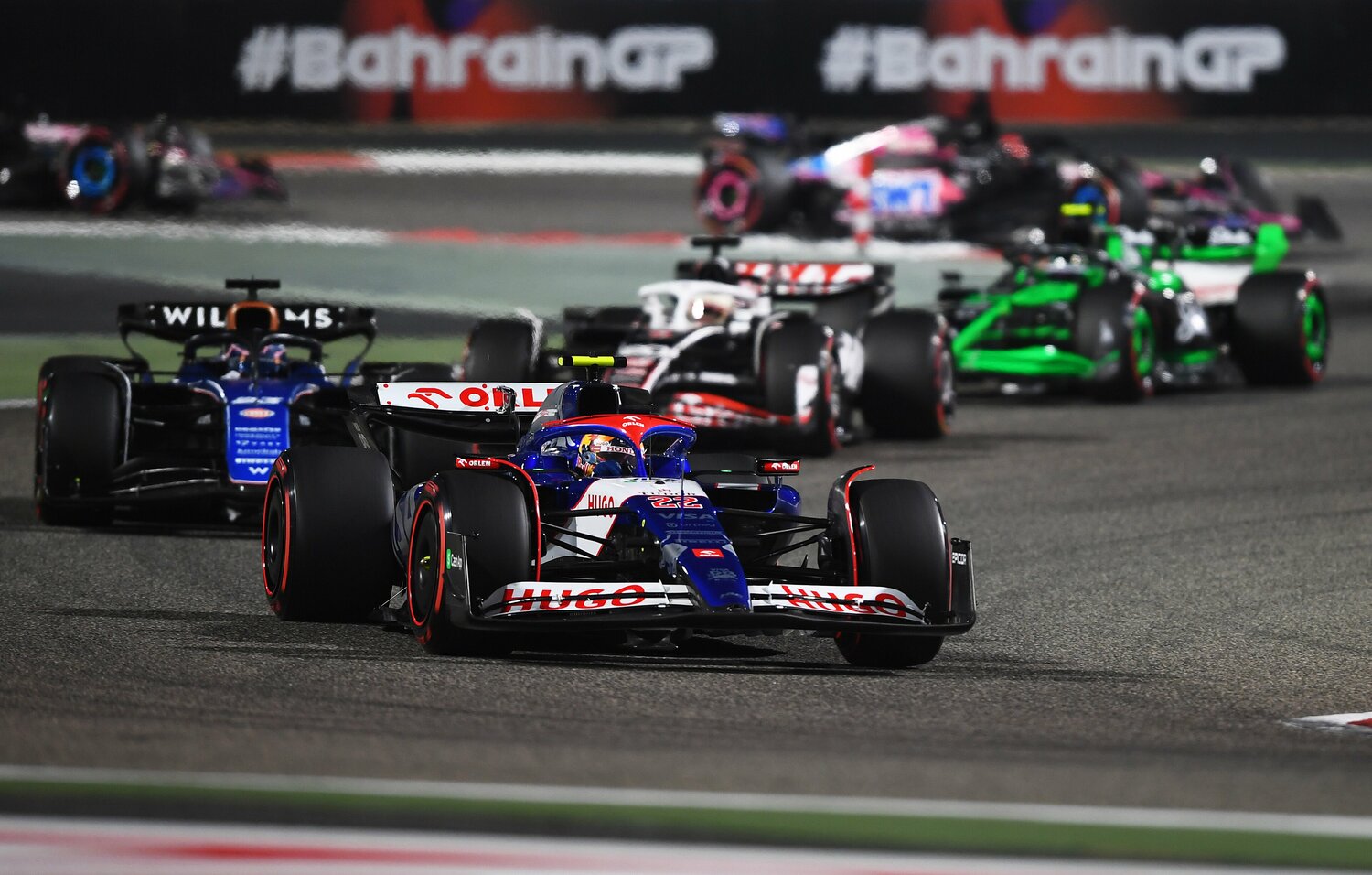 予選11位スタートだった角田は結果14位。レース後は「チームが何を考えていたのか理解できない」とコメントした　©Getty Images / Red Bull Content Pool