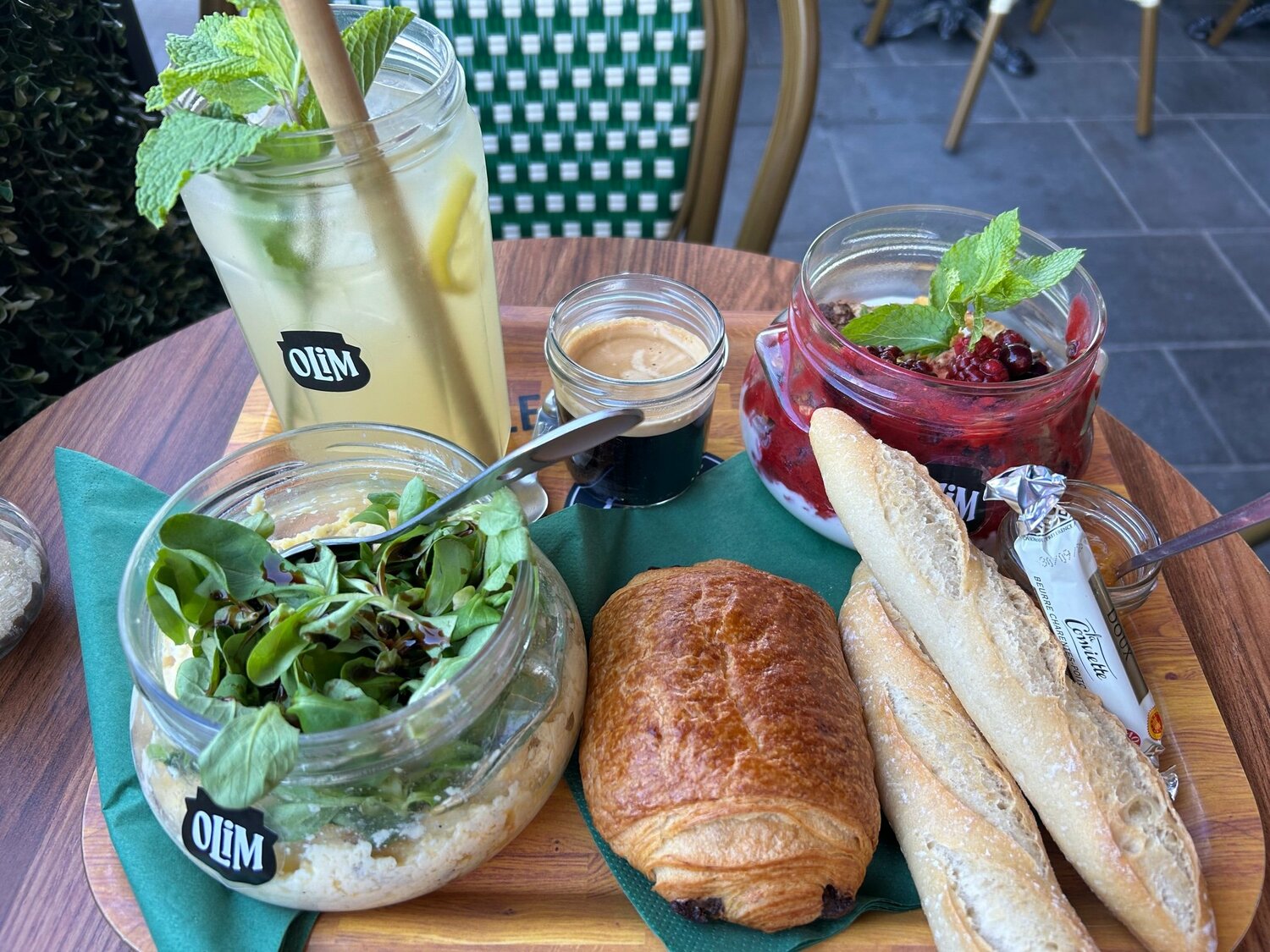 ニース出発の朝、カフェで食べた朝ごはん