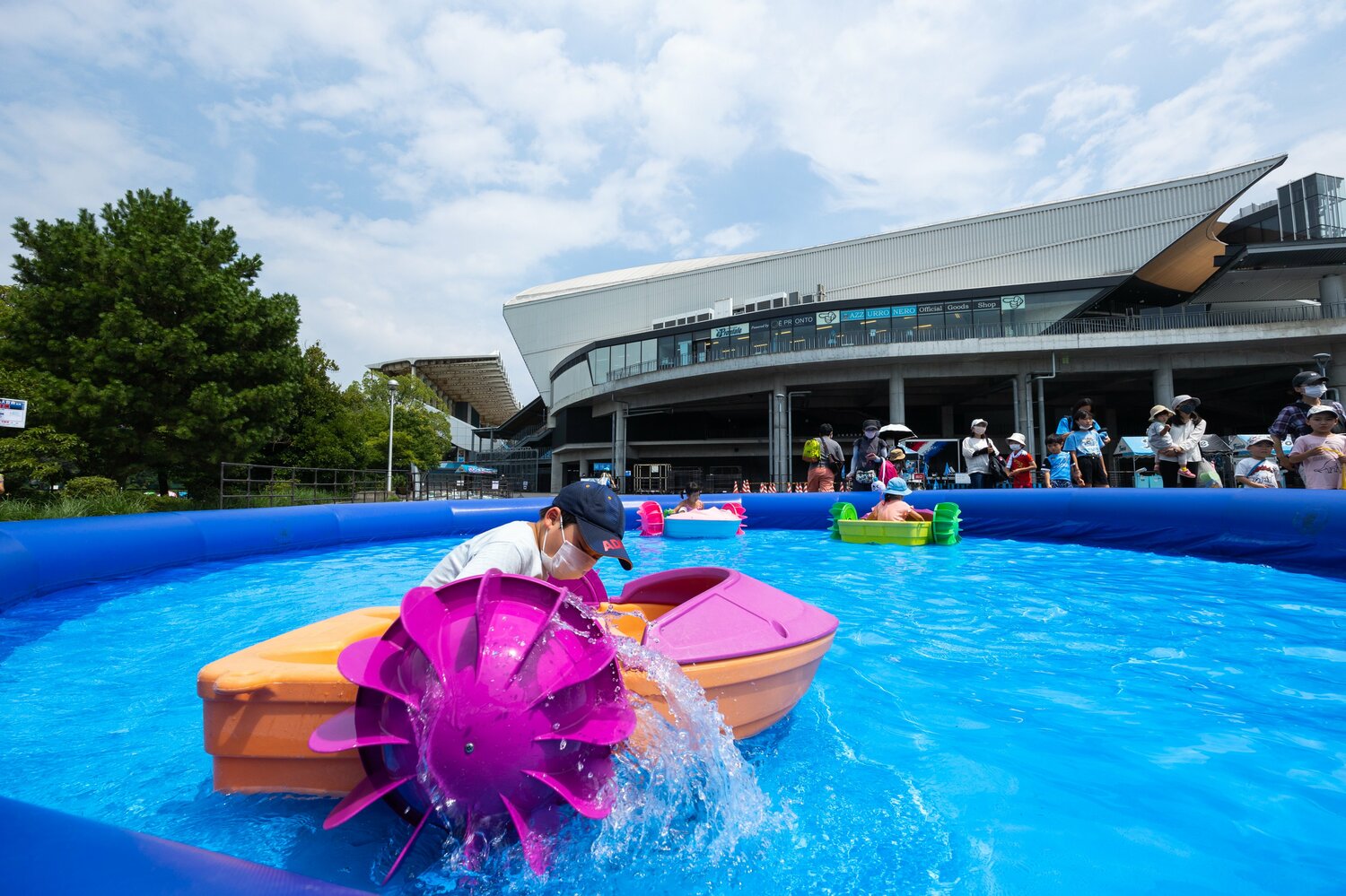 8月7日、横浜F・マリノス戦前に「かわさき水まつり」を開催 ©︎KAWASAKI FRONTALE